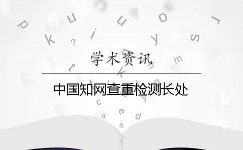 中國知網(wǎng)查重檢測(cè)長處